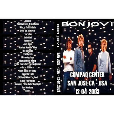 BON JOVI - 2003 SAN JOSE - USA